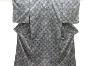 未使用品　花蜀江紋織り出し手織り紬着物